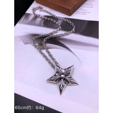 CHROME HEARTS 크롬하츠 남녀공용 925실버 목걸이 65cm