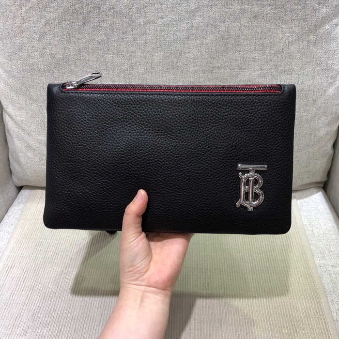 BURBERRY 버버리 TB 레더 클러치백 BURB0400