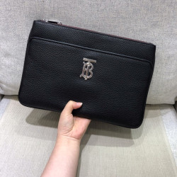 BURBERRY 버버리 TB 레더 클러치백 BURB0401 2COLOR