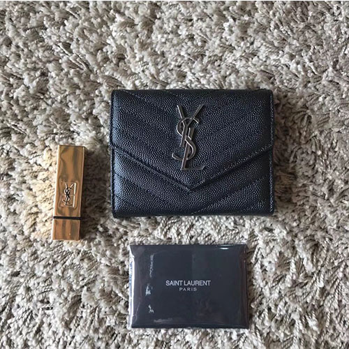 SAINT LAURENT 생로랑 컴팩트 트리폴드 반지갑 403943-1
