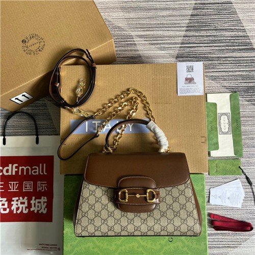 GUCCI 구찌 홀스빗 1955 미디엄 핸드백 702049