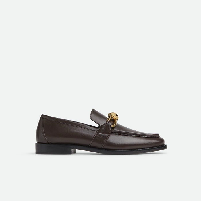 BOTTEGA VENETA 보테가베네타 여성 초코 로퍼
