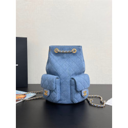 CHANEL 샤넬 크루즈 투포켓 데님 백팩 AS5310 