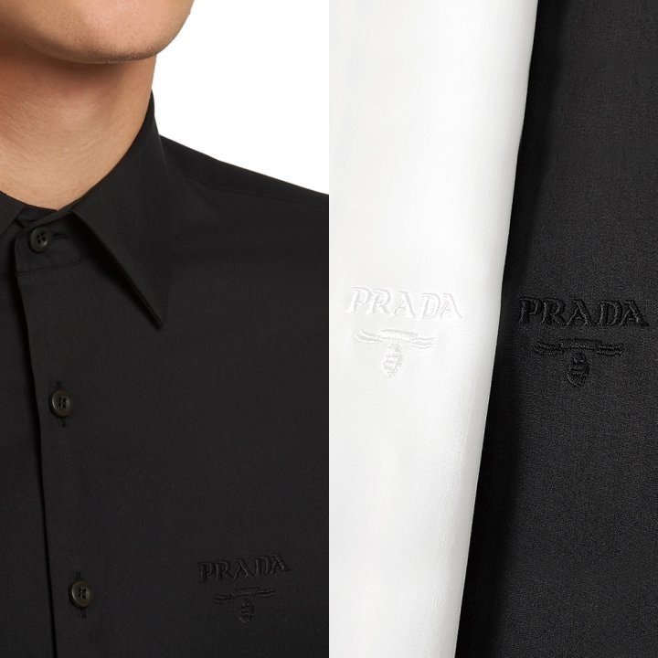 PRADA 프라다 밀라노 로고 셔츠