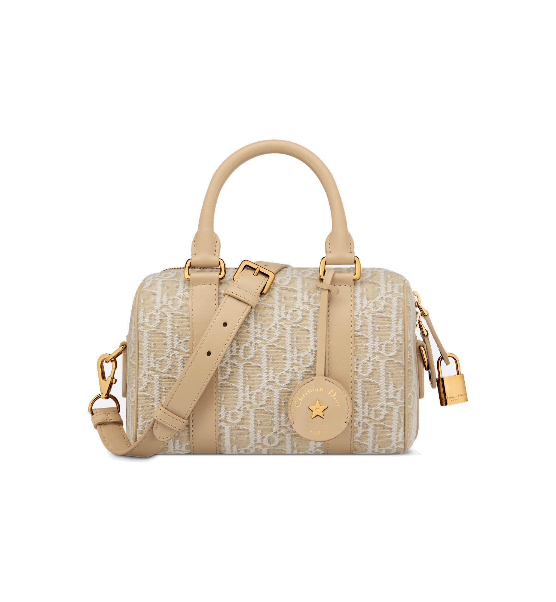 DIOR 디올 오블리크 자카드 그루브 보스턴백