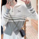 THOM BROWNE 톰브라운 헥터 하프배색 투웨이집업 니트 2COLOR