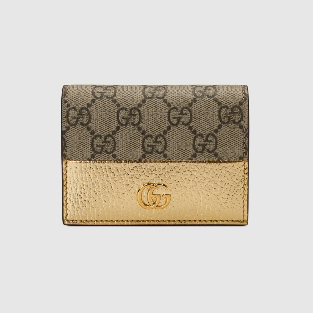 GUCCI 구찌 바이컬러 카드 케이스 지갑 658610