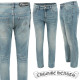 CHROME HEARTS 크롬하츠 말굽 프린트 엠보 워싱 슬림 일자진