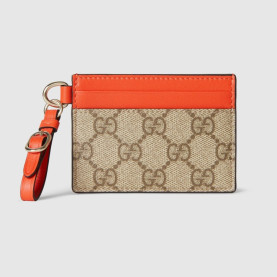 GUCCI 구찌 GG 엠블럼 스트랩 카드 케이스 819121
