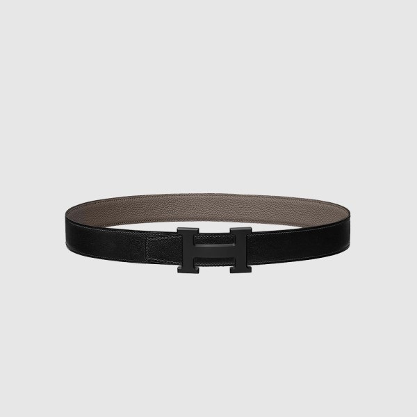 HERMES 에르메스 H 벨트 버클 리버서블 가죽 스트랩