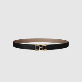 HERMES 에르메스 아라베스크 벨트 버클 리버서블 가죽 스트랩