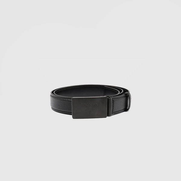 PRADA 프라다 로고 버클 사피아노 벨트 2CM199