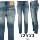 GUCCI 구찌 자가드 포켓 레어어드 슬림 일자진
