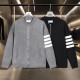 THOM BROWNE 톰브라운 사선완장 봄버 자켓