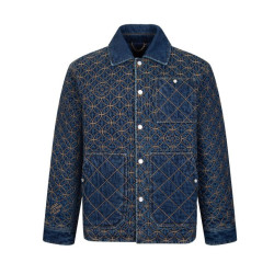 LOUIS VUITTON 루이비통 엠브로이더드 데님 자켓