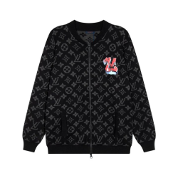LOUIS VUITTON 루이비통 그래피티 니트 집업 자켓