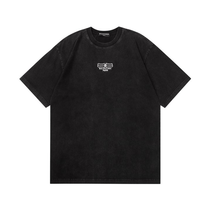 BALENCIAGA 발렌시아가 2318 BB 파리 아이콘 로고 워싱 반팔