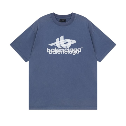 BALENCIAGA 발렌시아가 2381 레이어드 로고 워싱 반팔