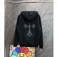 CHROME HEARTS 크롬하츠 홀스슈 레더 크로스 집업 후드 자켓