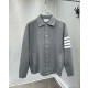 THOM BROWNE 톰브라운 코튼 니트 반팔 가디건