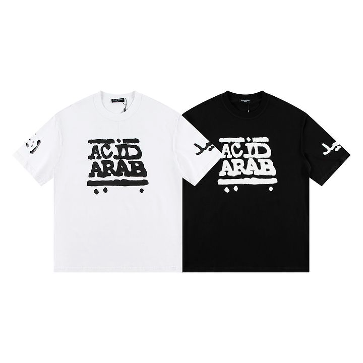 BALENCIAGA 발렌시아가 6556 뮤직 애시드 아랍 머치 반팔