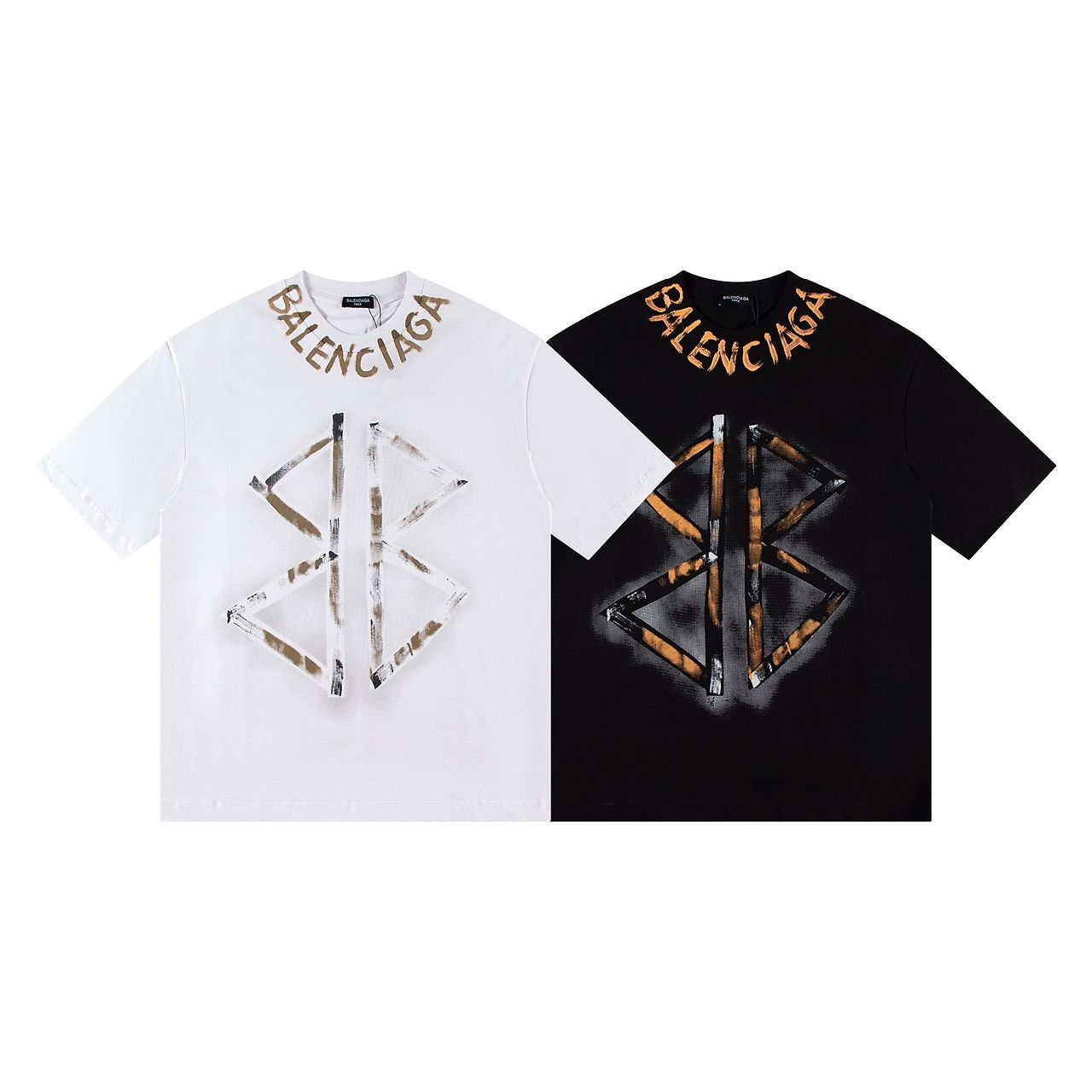 BALENCIAGA 발렌시아가 6558 BB 스텐실 로고 반팔
