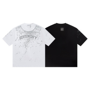 GIVENCHY 지방시 6528 크리스탈 로고 반팔