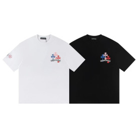 CHROME HEARTS 크롬하츠 6480 멀티 컬러 크로스 세메터리 반팔