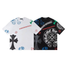 CHROME HEARTS 크롬하츠 6503 멀티 로고 그래픽 반팔