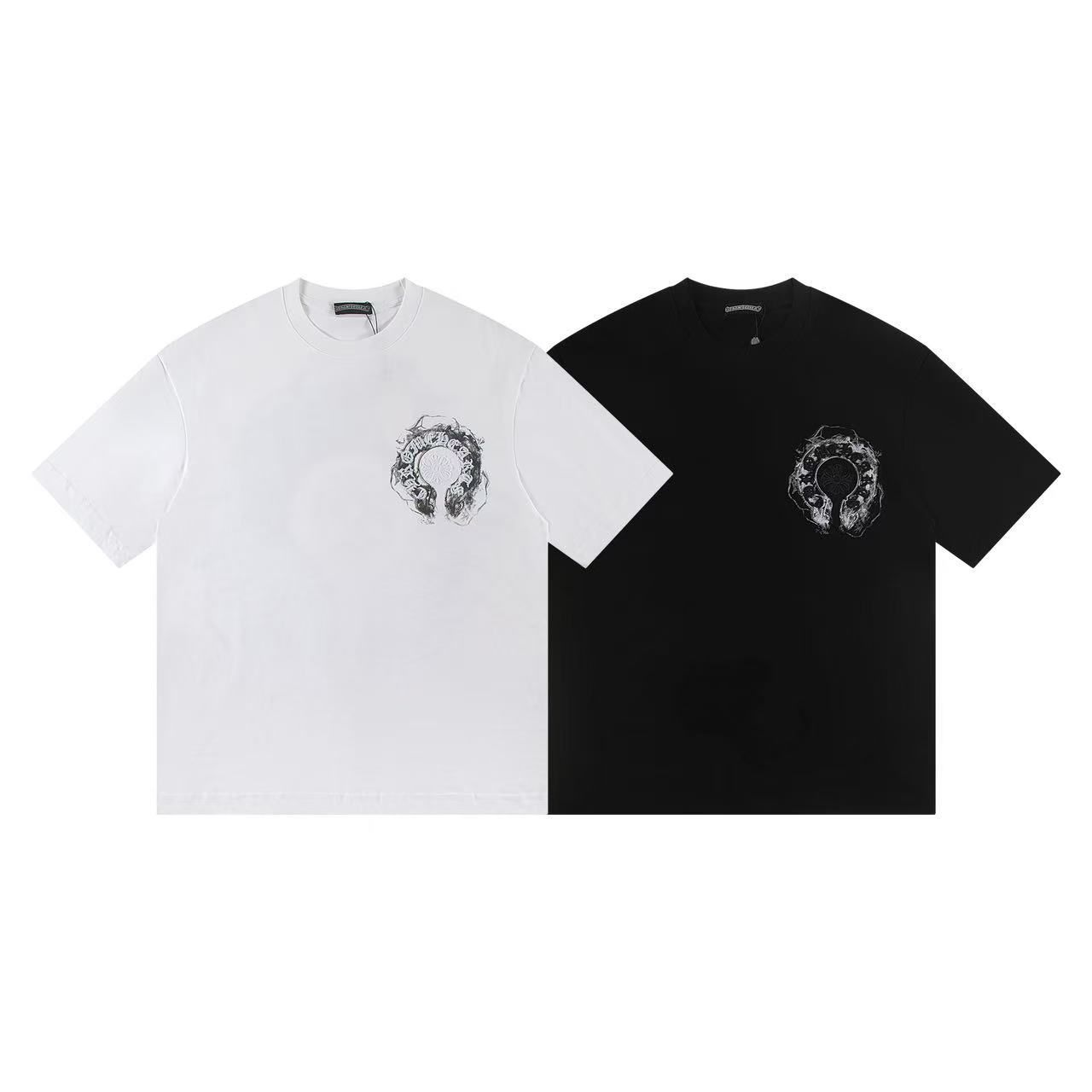 CHROME HEARTS 크롬하츠 6507 스모크 홀스슈 반팔