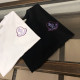 ●6월 판매 17위● MONCLER 몽클레어 퍼플 오뚜기 로고 반팔 티셔츠