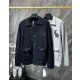 CHROME HEARTS 크롬하츠 7015 레더 크로스 와플 니트 가디건