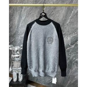 CHROME HEARTS 크롬하츠 7017 홀스슈 핸드 스티치 래글런 니트