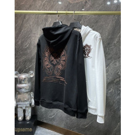 CHROME HEARTS 크롬하츠 7033 스크래치 자수 홀스슈 후드 집업