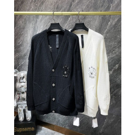 CHROME HEARTS 크롬하츠 7044 플뢰르 디스트로이드 니트 가디건