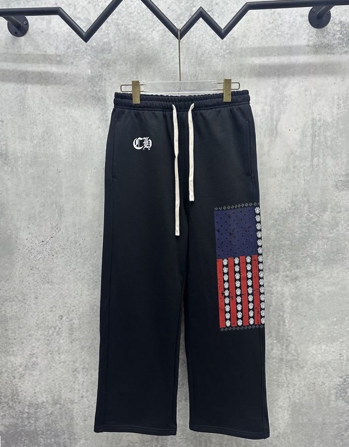 CHROME HEARTS 크롬하츠 7081 아메리칸 플래그 스웨트 팬츠