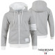 THOM BROWNE 톰브라운 4바 배색 후드집업 2COLOR